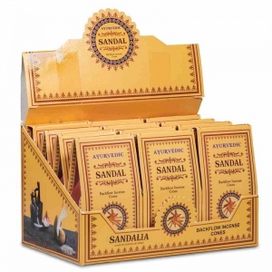 Ароматни конуси с обратен дим "Сандалово Дърво"–AYURVEDIC