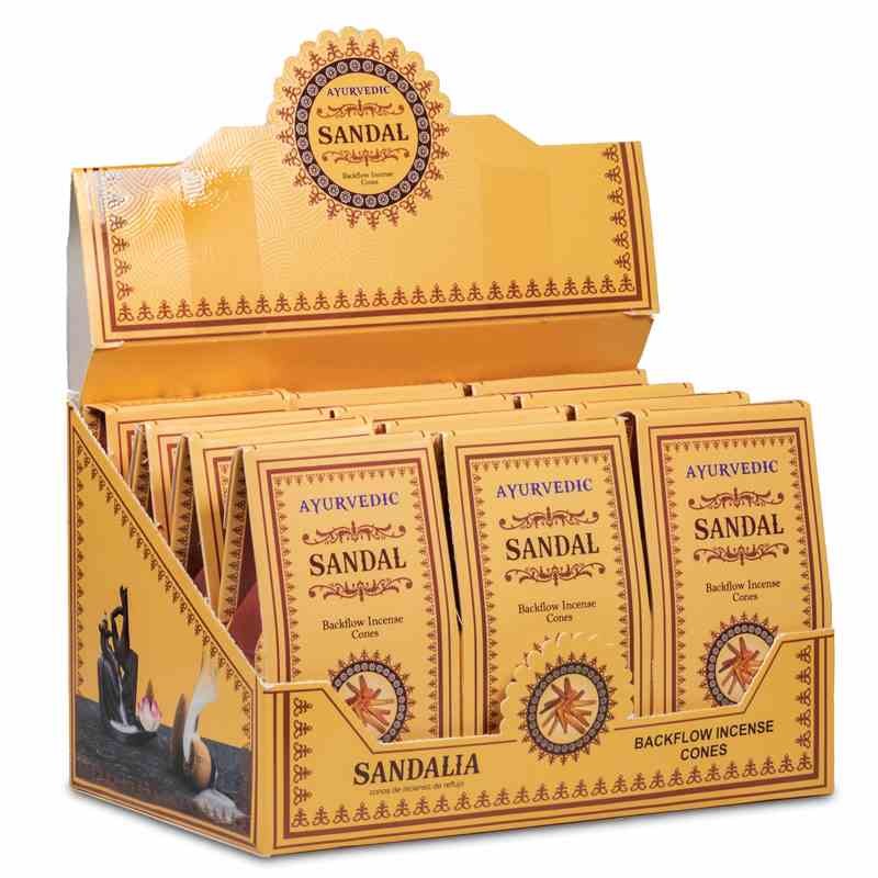 Ароматни конуси с обратен дим "Сандалово Дърво"–AYURVEDIC